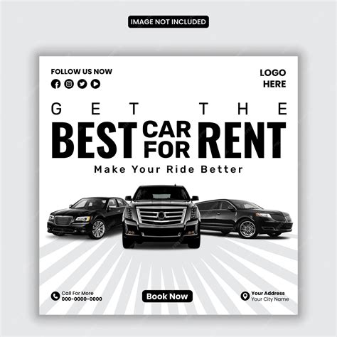 Premium Vector Vector Car Rental And Automotive Social Media Banner