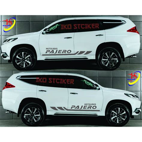 Jual Stiker Mobil Pajero Sport Cutting Stiker Mobil Pajero Stiker