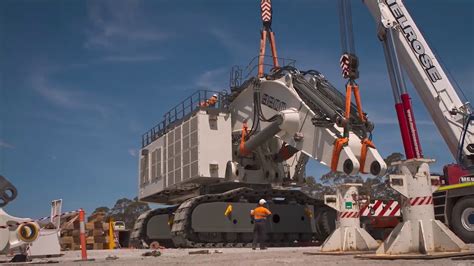 Liebherr Assembly Of The Liebherr R 9800 Mining Excavator YouTube