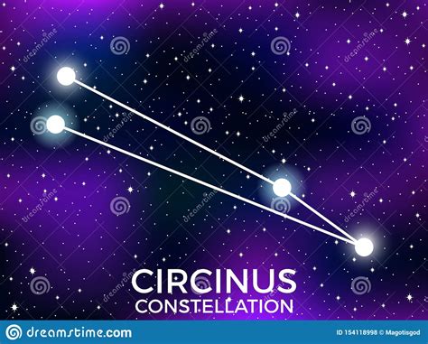 Constelaci N De Circinus Cielo Nocturno Estrellado Muestra Del Zodiaco