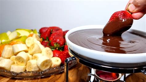 Fondue De Chocolate Caseiro Super Pr Tico E R Pido Youtube