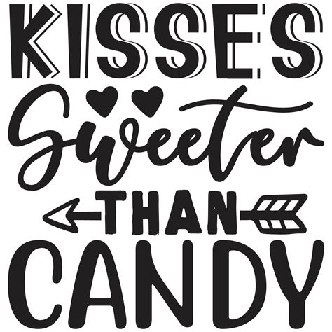 Kisses Sweeter Than Candy 29444833 Vector Art At Vecteezy