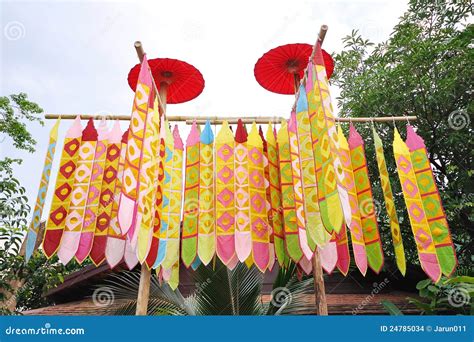 Songkran Festival Flag Stock Images - Image: 24785034