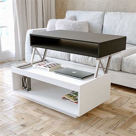 Mesa Ratona Elevable Con Estante Ciudad Muebles