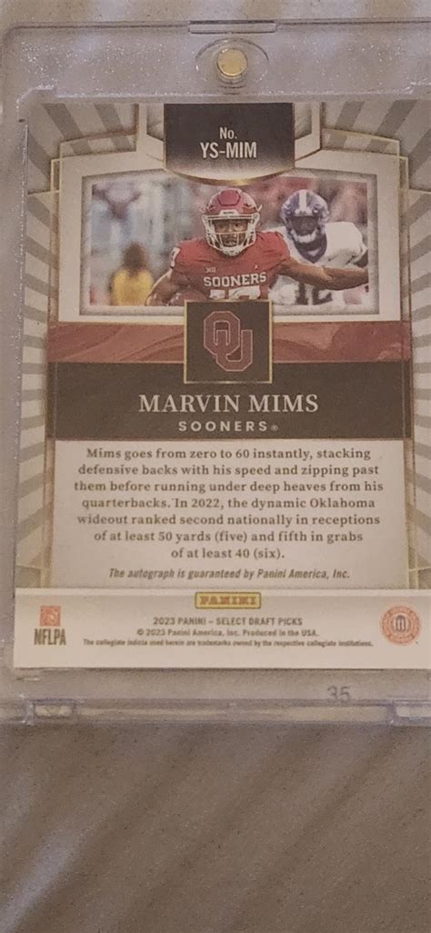 Marvin Mims Silver Ys Mim Prices Panini Select Draft Picks