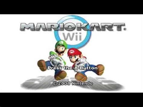 MARIO KART WII SOUNDTRACK MENU MIX YouTube