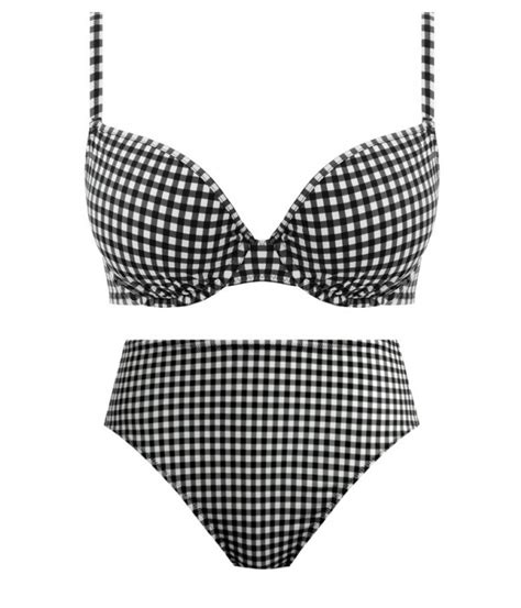 Bikini De Mujer Estampado Cuadros Freya