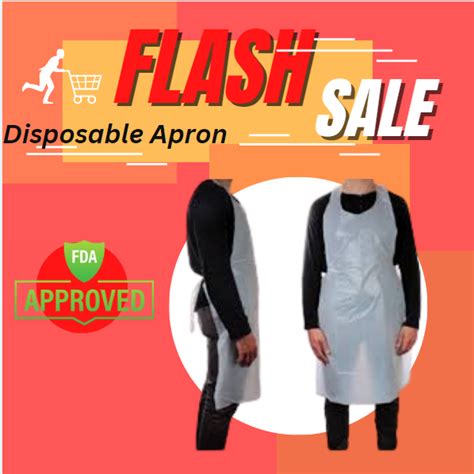 100 Pcsper Pack Plastic Apron Ppe Suit Fluid Resistant Shield With Tie