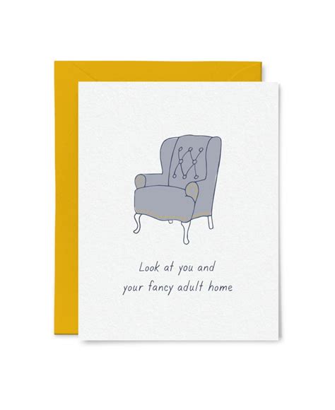 FANCY ADULT HOME CARD — Local Notables Gift Shop | Housewarming card ...