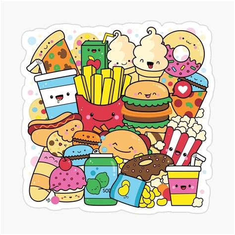 Cute food doodles kawaii – Artofit