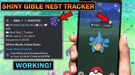 Pokemon Go Shiny Gible Nest Tracker Pokemon Go Unlimited Shiny