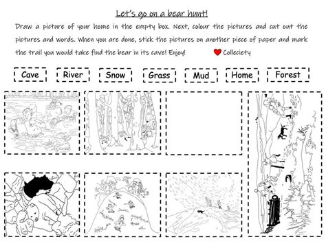 Going Bear Hunt Coloring Pages