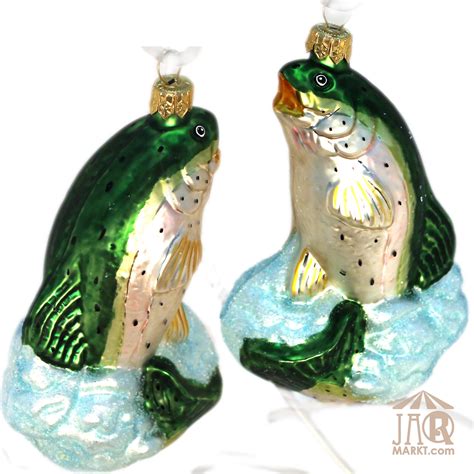 Weihnachtsschmuck Aufh Nger Aus Glas Glasfigur Fisch