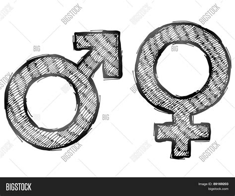 Hand Drawn Gender Vector & Photo (Free Trial) | Bigstock