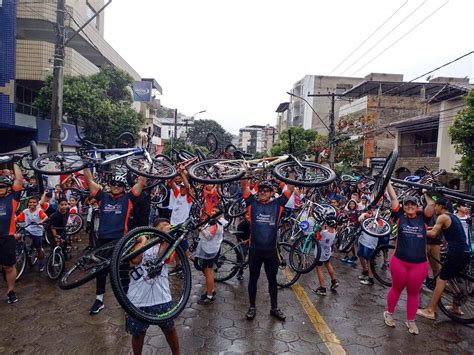 Portal Capara Passeio Cicl Stico Re Ne Centenas De Ciclistas Em Manhua U