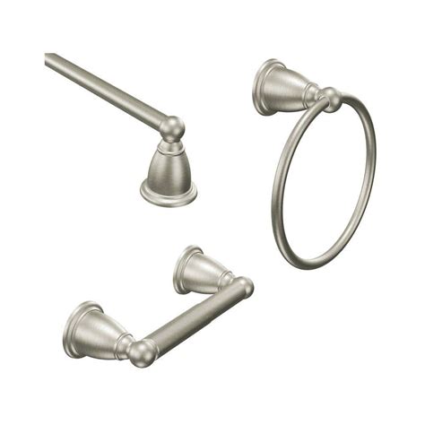 Moen Brantford Piece Bath Hardware Set With In Towel Bar Paper