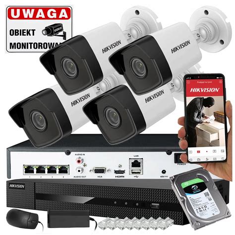 ZESTAW DO MONITORINGU DOMU 4 KAMERY HIKVISION 4MPX 11759242091