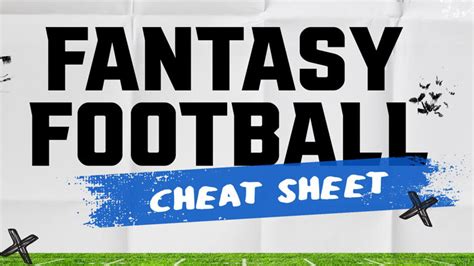 Free Printable Fantasy Football Cheat Sheets Updated 2024 Ppr Non