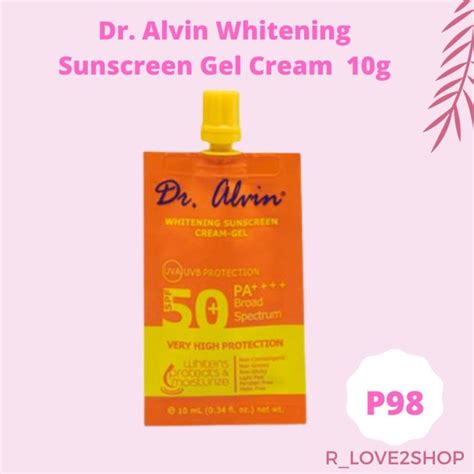 Dr Alvin Sunblock Cream Gel Spf50 10g♔dr Alvin Rejuvenating Set