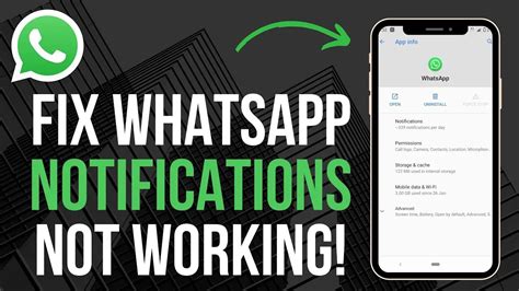 Fix WhatsApp Notifications Not Working Home Screen Status Bar YouTube