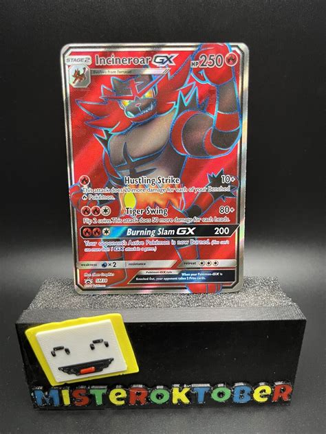 Pokémon TCG Incineroar GX SM Black Star Promo SM38 Promo Values MAVIN