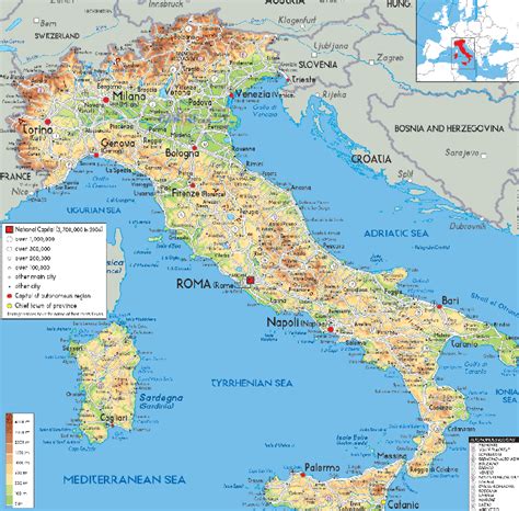 Itália Mapas Geográficos Da Itália Enciclopédia Global™