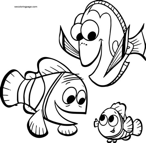 Disney Finding Nemodory Nemo Marlin Coloring Pages Wecoloringpage