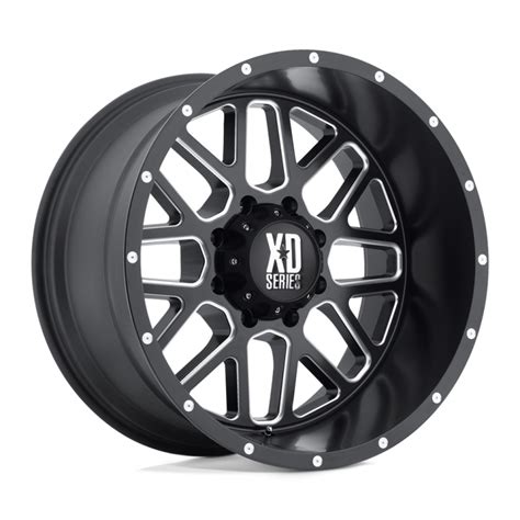 XD Series XD820 GRENADE Black Milled Wheels For Sale WheelHero