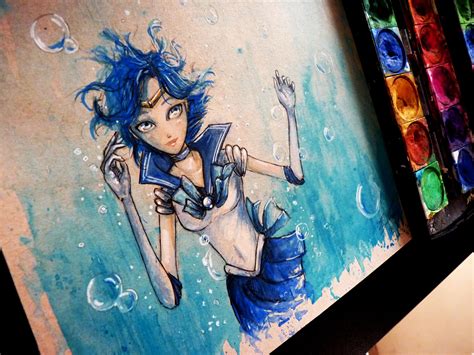 Anime Watercolor Painting at PaintingValley.com | Explore collection of ...