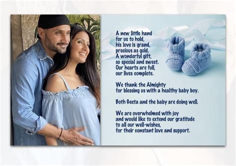 Harbhajan Singh And Geeta Basra Blessed With A Baby Boy