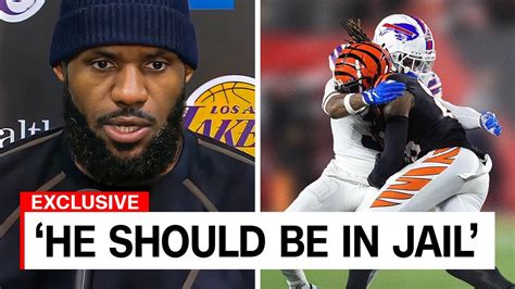 Lebron James Joins Josh Allen In Prayer Over Damar Hamlin Youtube