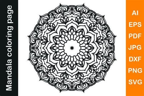 Mandala Coloring Page Vol Graphic By Sarafin Creative Fabrica