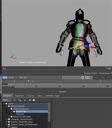 Plotting the Character Animation from a Story to a Take