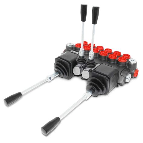 Monoblock Hydraulic Directional Control Valve W 2 Joysticks 6 Spool 11 Gpm Hydraulic