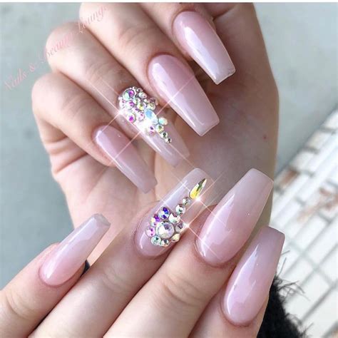 Nude Nail Goals Long Acrylic Nail Designs Nail Designs Long Acrylic