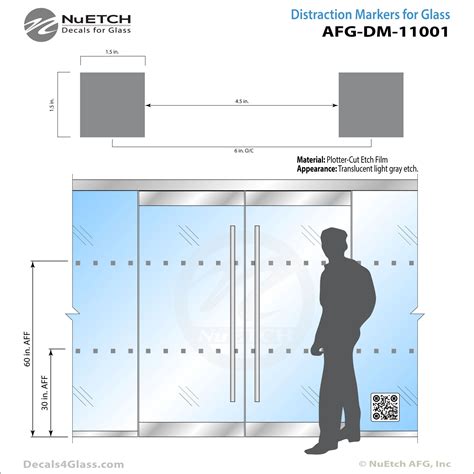 NuEtch Art for Glass Distraction - Safety Markers and Decals for Glass