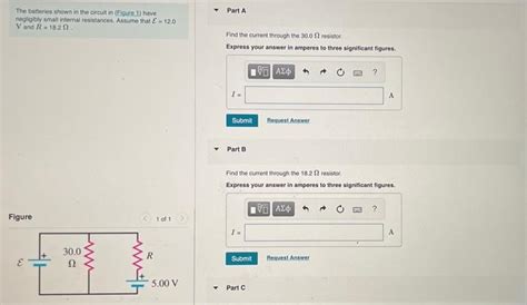 Solved The Batteries Shown In The Circuit In Figure