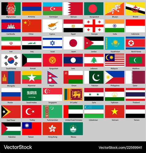 Different countries flags set Royalty Free Vector Image