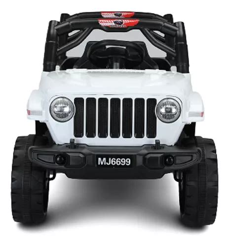 Jipe Elétrico Para Criança 12v Off Road Branco Som Usb Led MercadoLivre