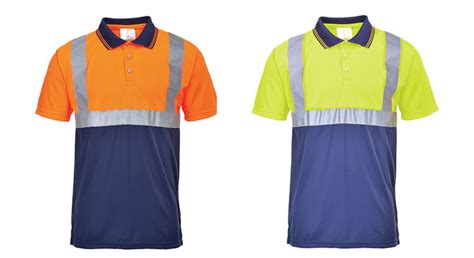 Portwest S479 Two Tone Hi Vis Polo Work Wear Knitwear High Visibility