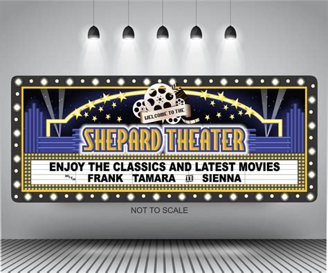 Custom Home Theater Sign Movie Theater Decor Personalized Movie Theatre ...