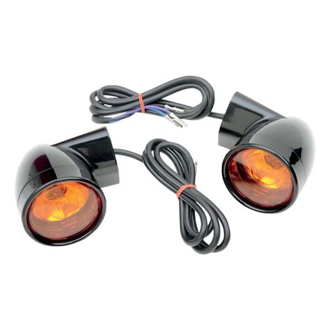 Drag Specialties Bullet Style Front Turn Signals For Harley 1986 2025