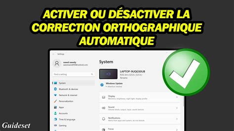 Comment Activer Ou D Sactiver La Correction Automatiquement Les Fautes