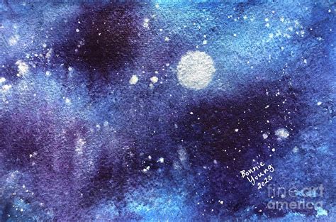 Starlit Sky Painting by Bonnie Young