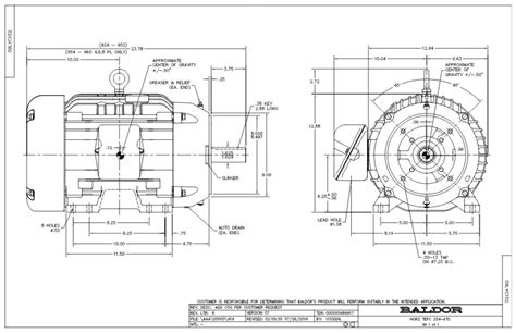 CEM2333T Baldor Three Phase Totally Enclosed C Face Foot Mounted