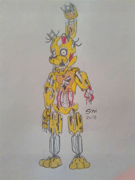 Stylized Salvaged Springtrap By Springtrap Mask On Deviantart