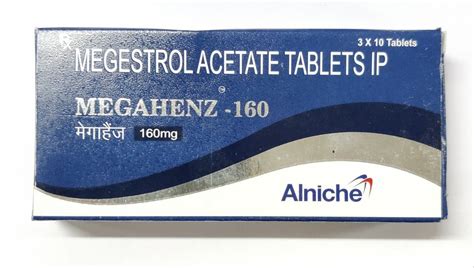 Megahenz Mg Megestrol Acetate Tablets Ip Alniche At Rs Stripe