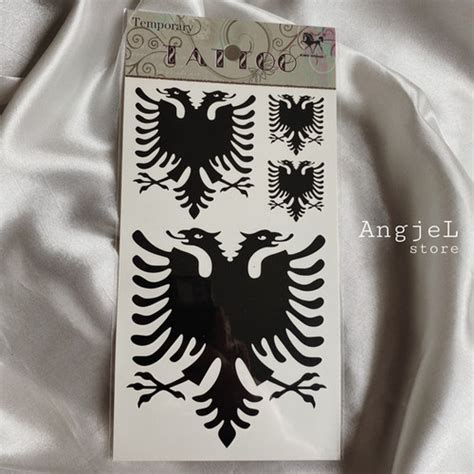 Albanian Eagle Temporary Tattoo Set | AngjeL store