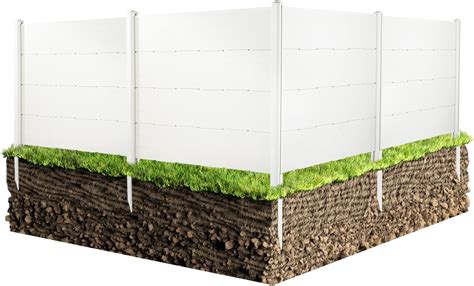 Amazon.com : 4 Panels Outdoor Privacy Screen - 48" W PVC Privacy Panels ...