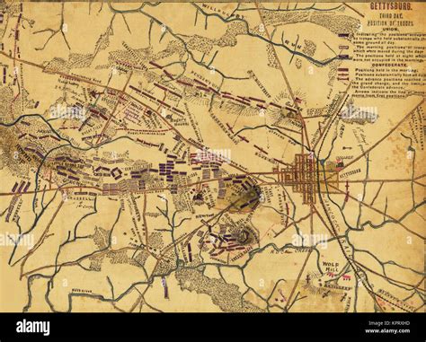 Map Of Gettysburg Hi Res Stock Photography And Images Alamy